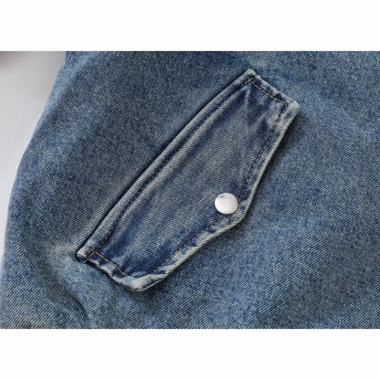 ライナーキルティング　ウォッシュデニム　ジップジャケット　N890