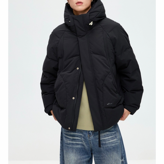 ダウン　ハイネックフード　ジャケット　N954