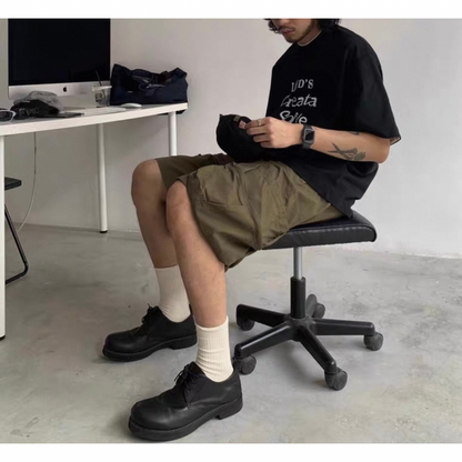 ベルテッド　ユーティリティ　ワイド　ショートパンツ　N284
