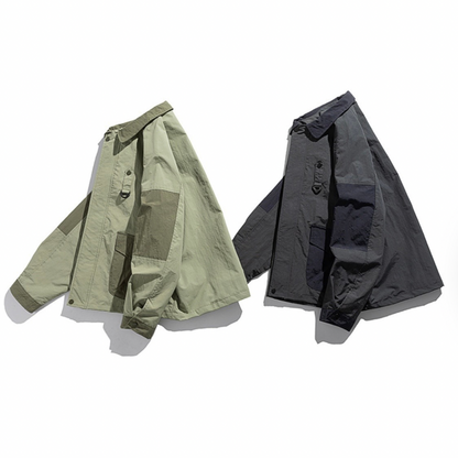 バイカラーナイロン　ユーティリティ　ジャケット　N1213