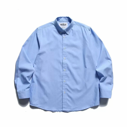 コットンポリエステル　ボタンダウンシャツ　N1229