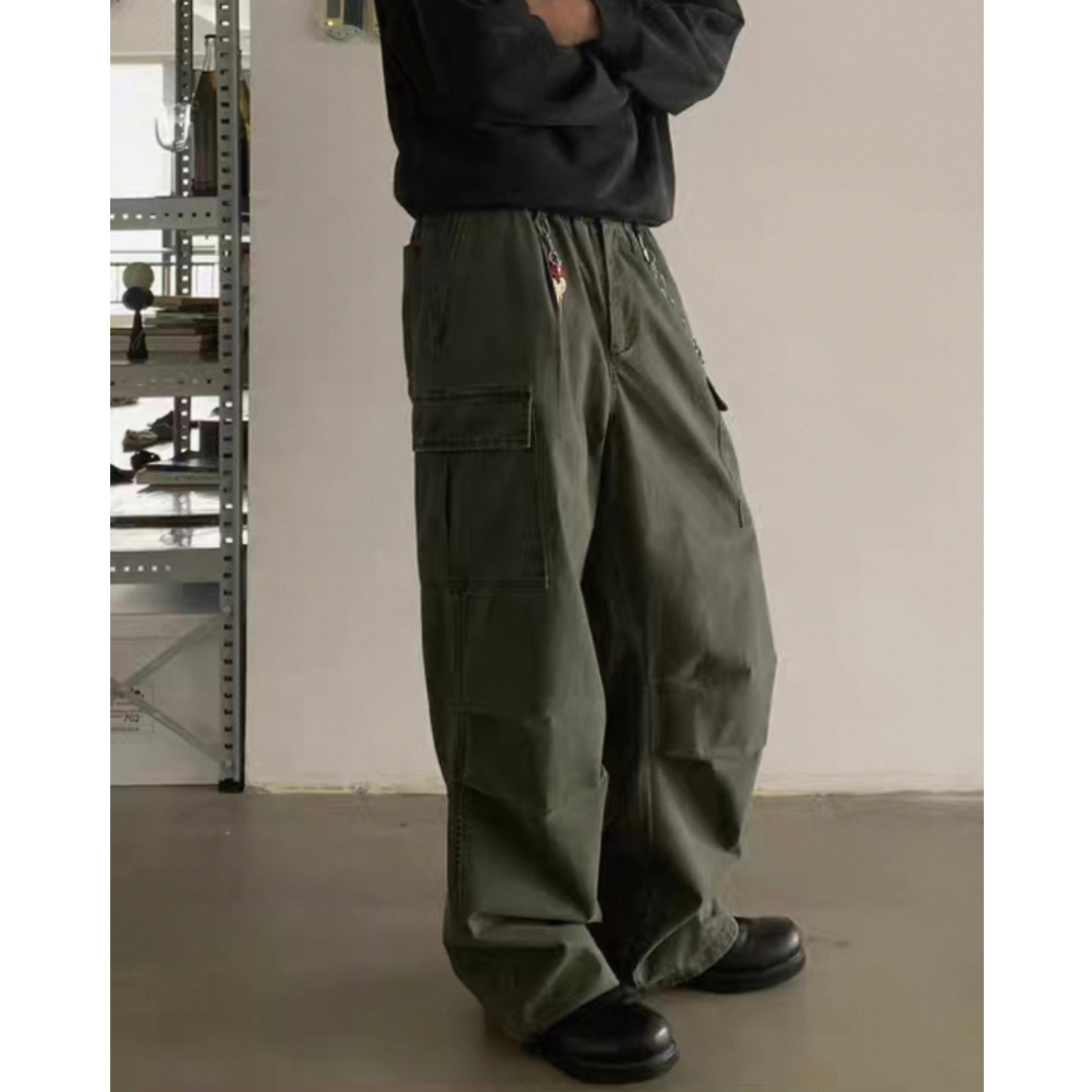 フェードコットン　カーゴパンツ　N1001