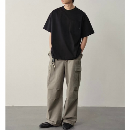 コットンポリ　ドロストヘム　　Tシャツ　N1573
