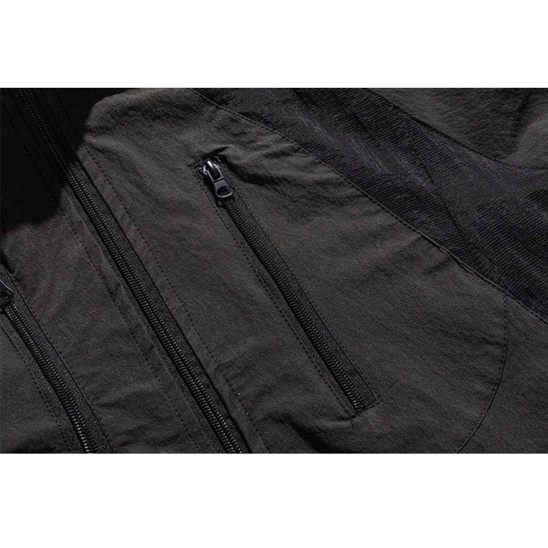 コットンナイロン　ミリタリー　フード付き　シェルジャケット　N1211