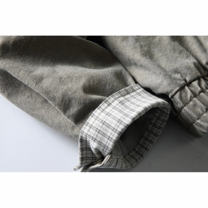 ウォッシュドグレー　ジップジャケット　N1234