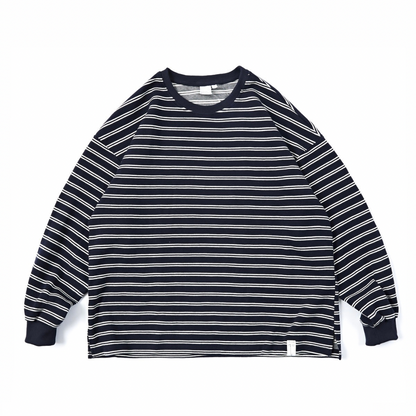 カノコボーダー　ストレッチ　ロングスリーブ　Tシャツ　N107
