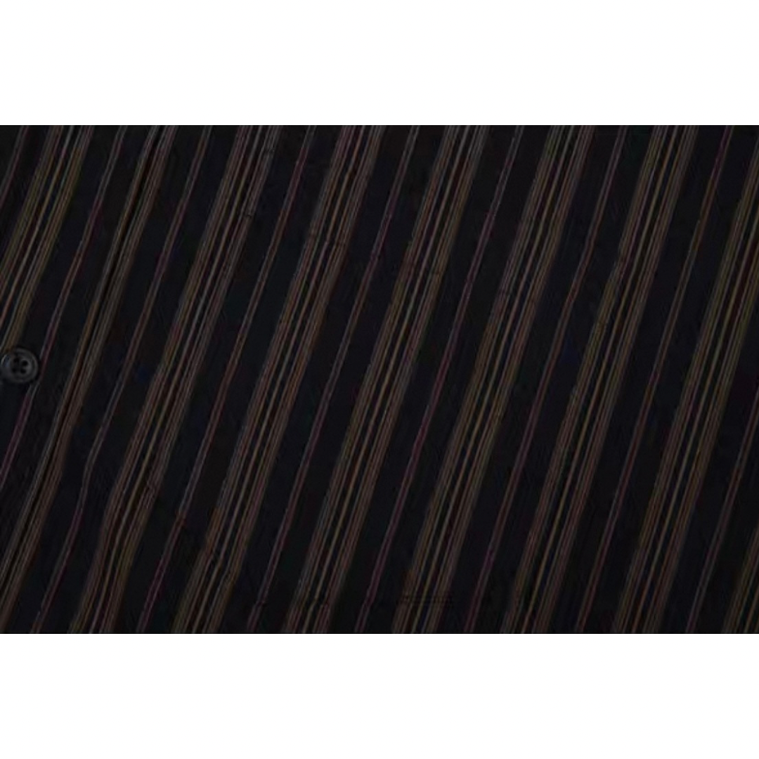 ダークマルチストライプ　シャツ　N652