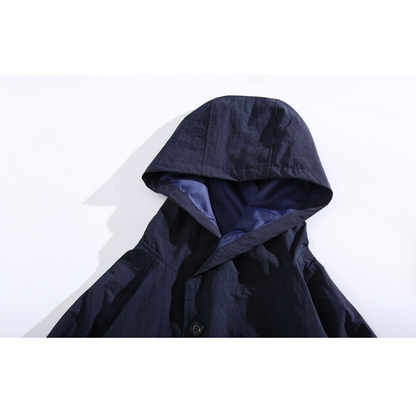 ストレッチポリ　アウトポケット　フードジャケット　N1269