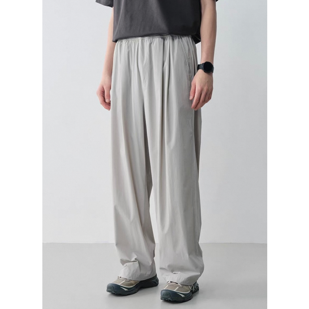 ストレッチナイロン　ワイドイージーパンツ　N1574