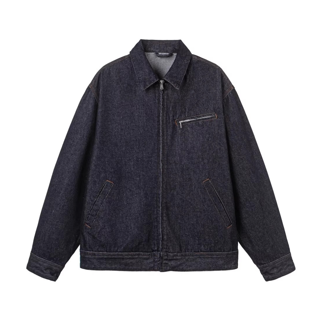 Denim zip-up jacket N1071