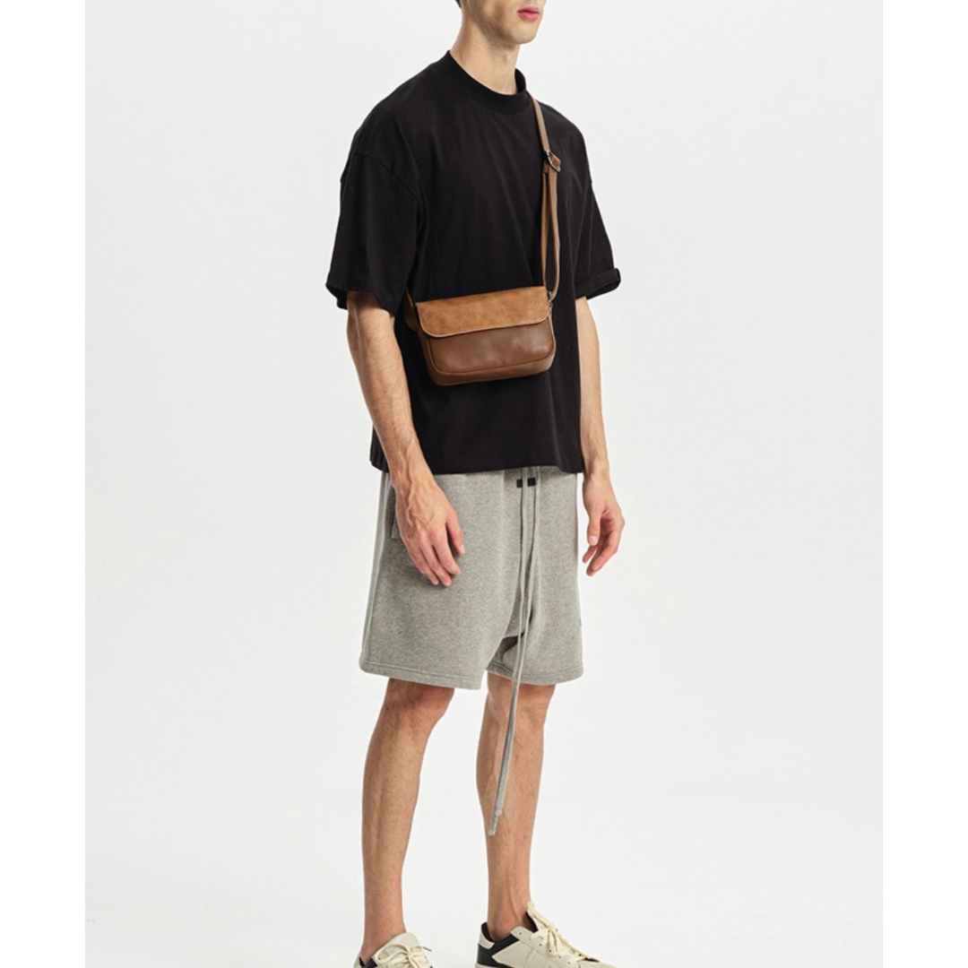 PUレザー　フラップ　ミニショルダーバッグ　N1202