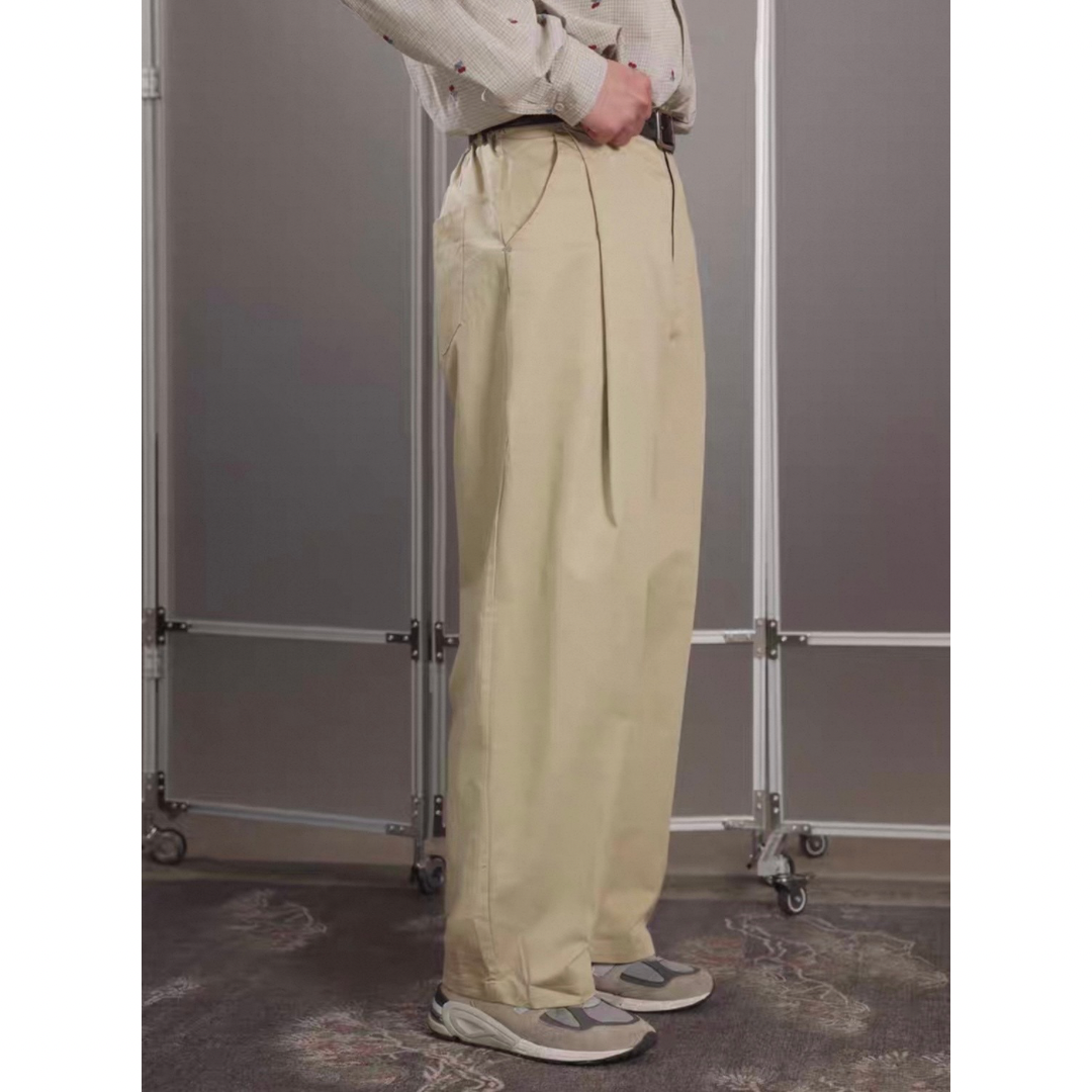 チノ　ワイドタック　パンツ　N1484