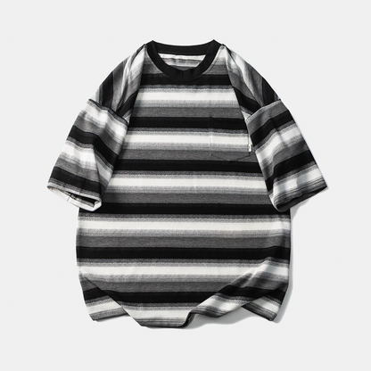 グラデーションボーダー　Tシャツ　N358