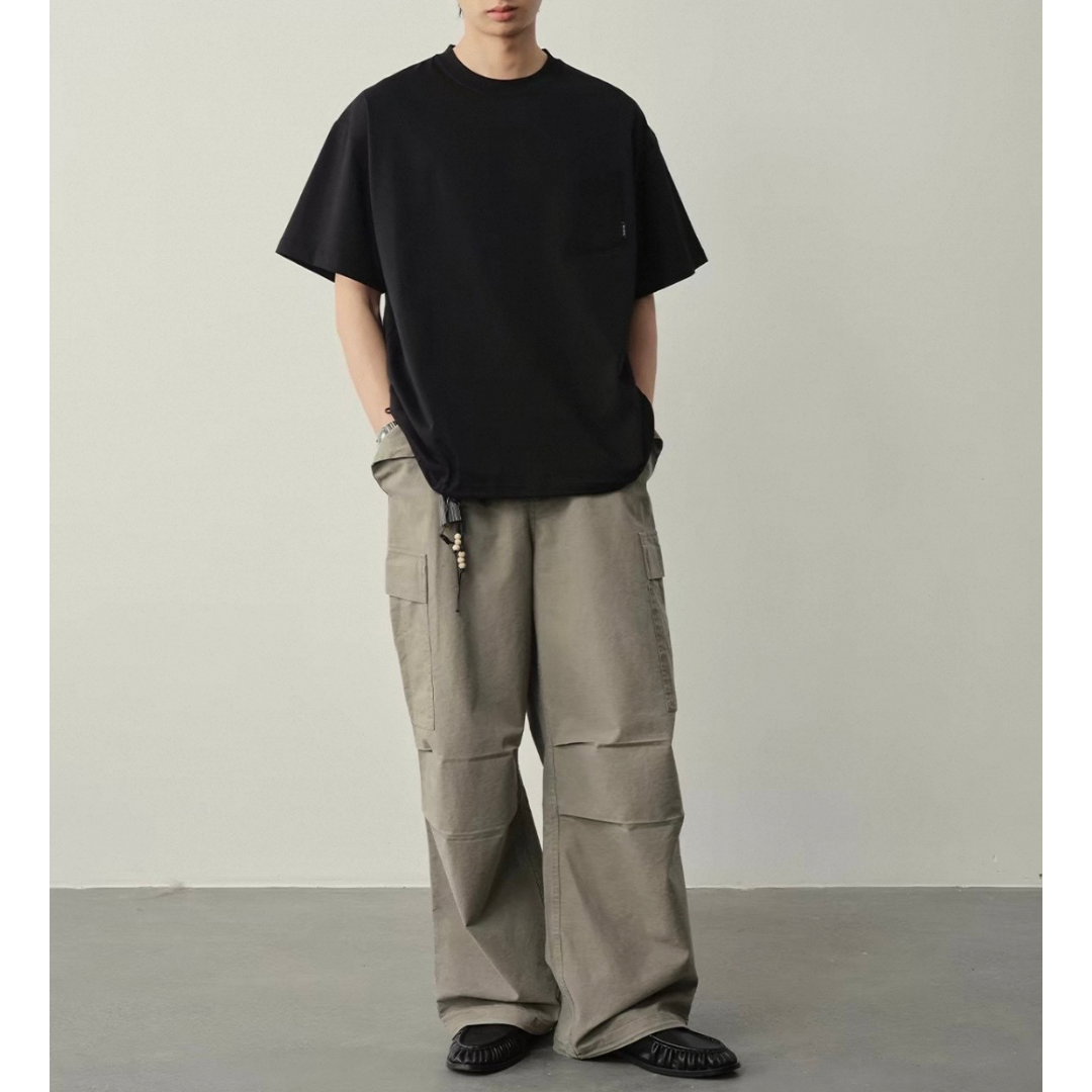 コットンポリ　ドロストヘム　　Tシャツ　N1573
