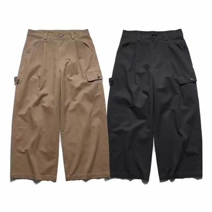 ノーブルツイル　ハンガーループ　ワイドパンツ　 N1289