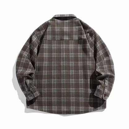 ストレッチポリ　チェック　ネルシャツ　N1216