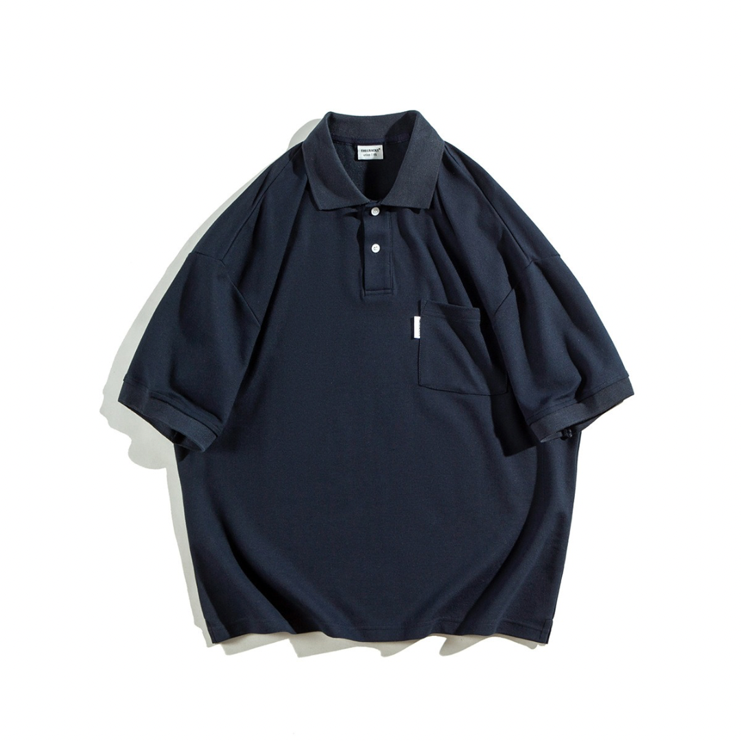 コットンポリ　ワイド　ポロシャツ　N1365