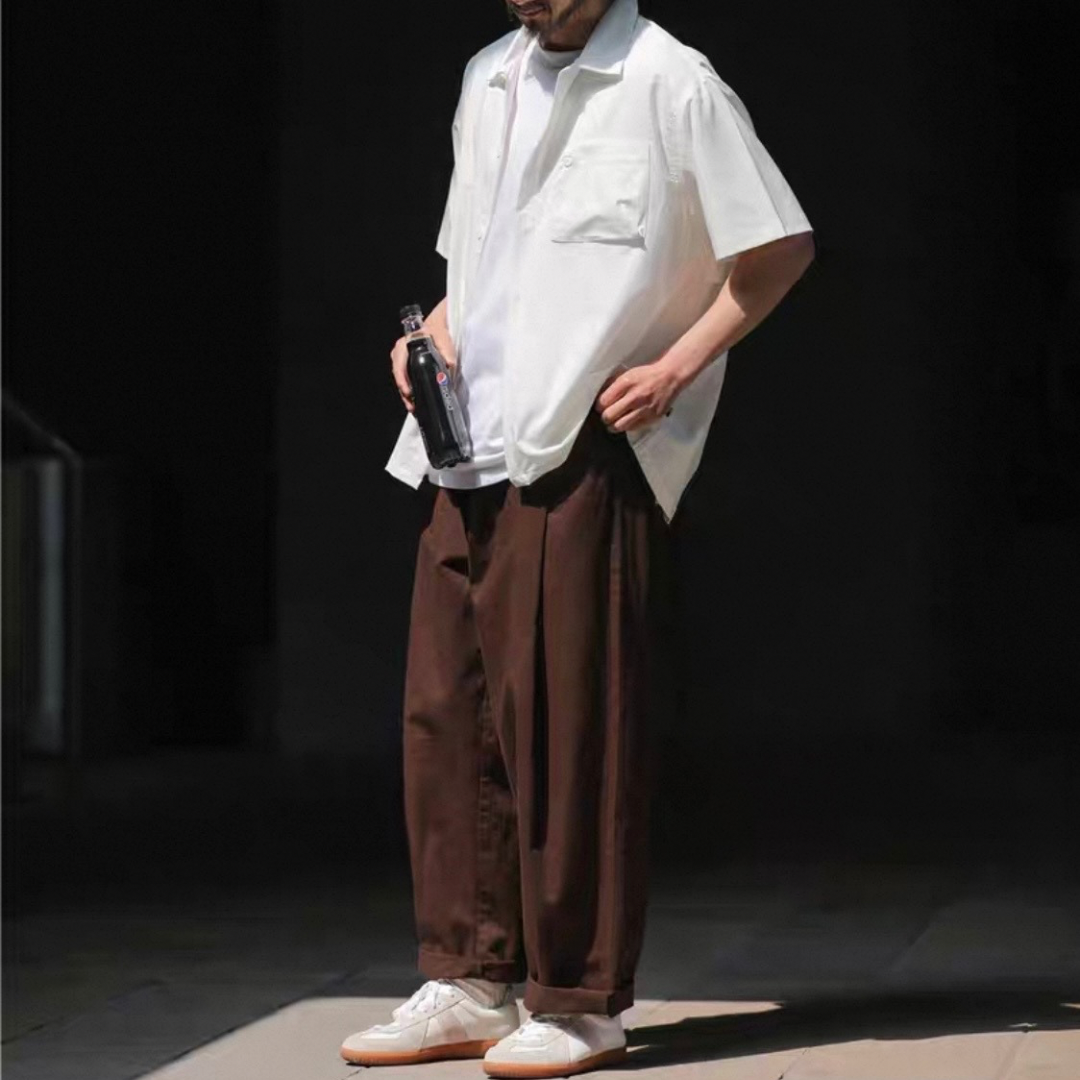 チノ　ワイドタック　パンツ　N1484