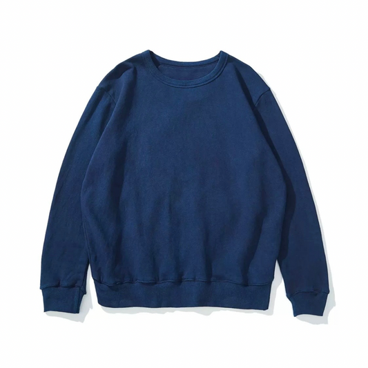 インディゴ染料め　クルーネックスウェット　N1321