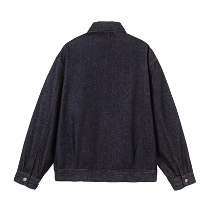 Denim zip-up jacket N1071