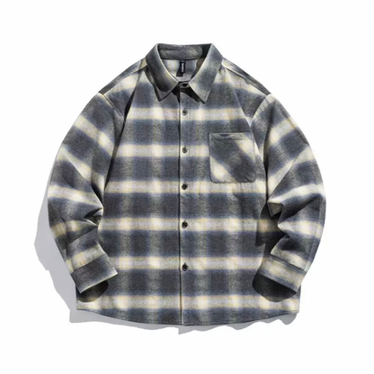 トーンカラー　ライトネルシャツ　N1214