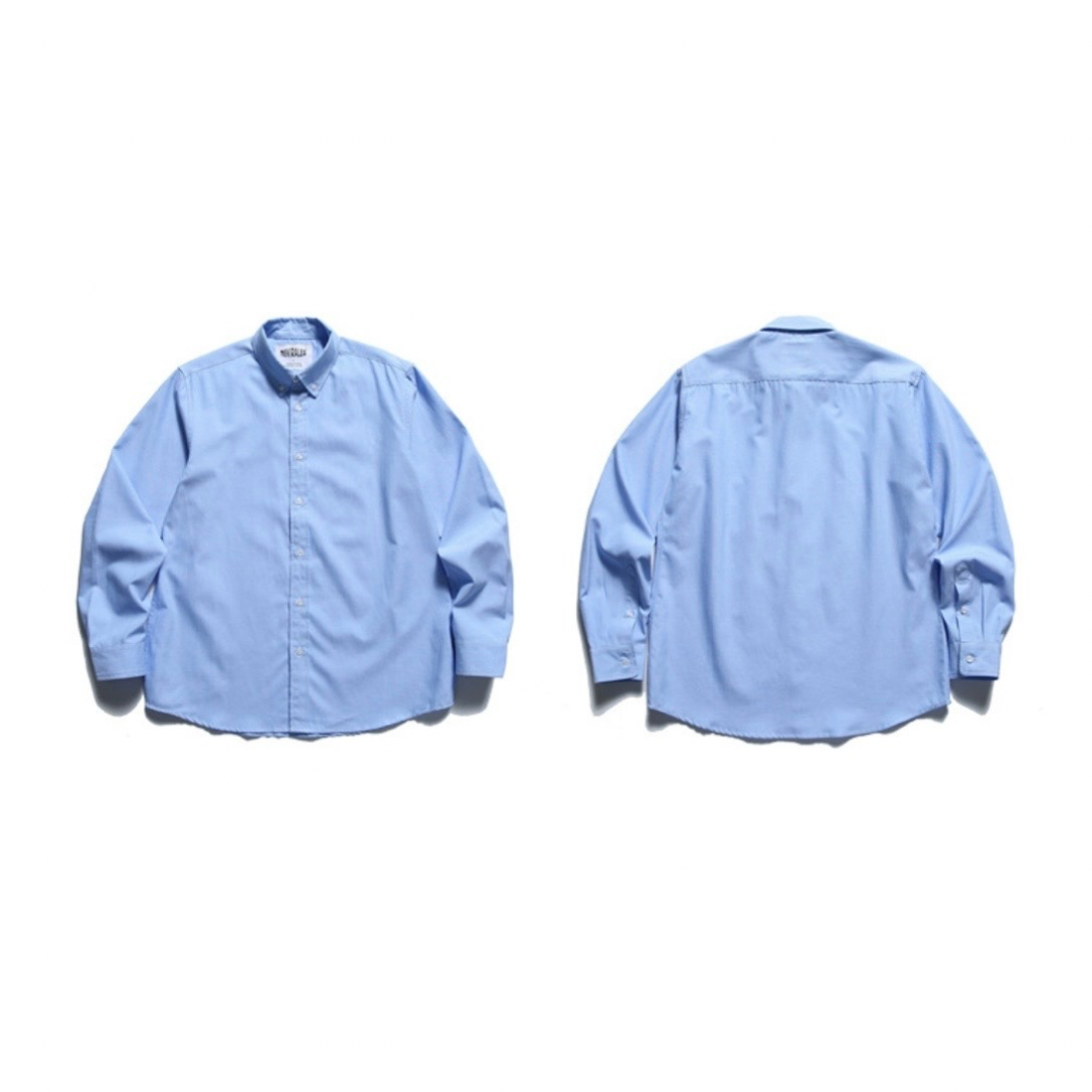 コットンポリエステル　ボタンダウンシャツ　N1229