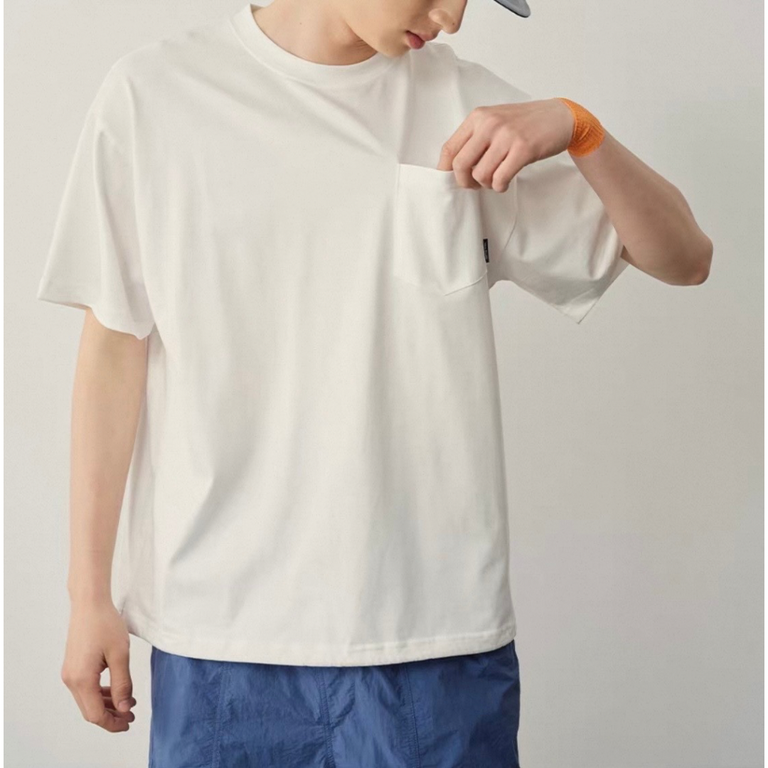 コットンポリ　ドロストヘム　　Tシャツ　N1573