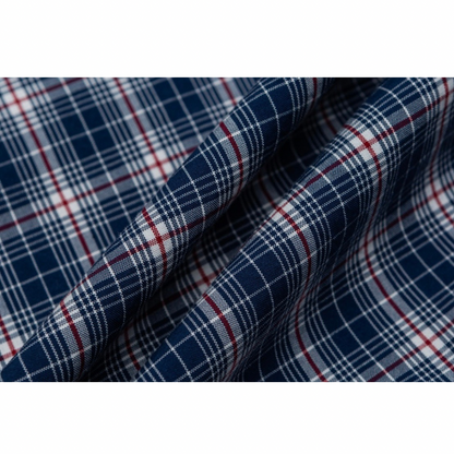 マイクロブルーチェック　ブロードシャツ　N1053