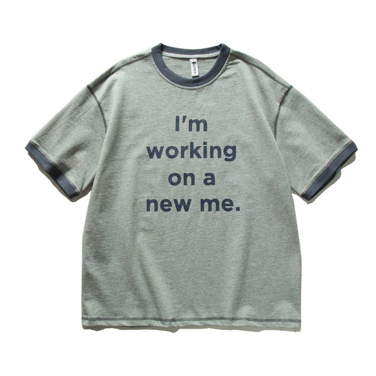 【I’ｍ working】リンガー　プリントTシャツ　N353