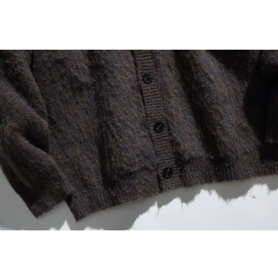 フェードジャガード　ストレッチニット　カーディガン　N883