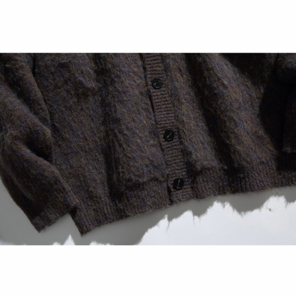 フェードジャガード　ストレッチニット　カーディガン　N883