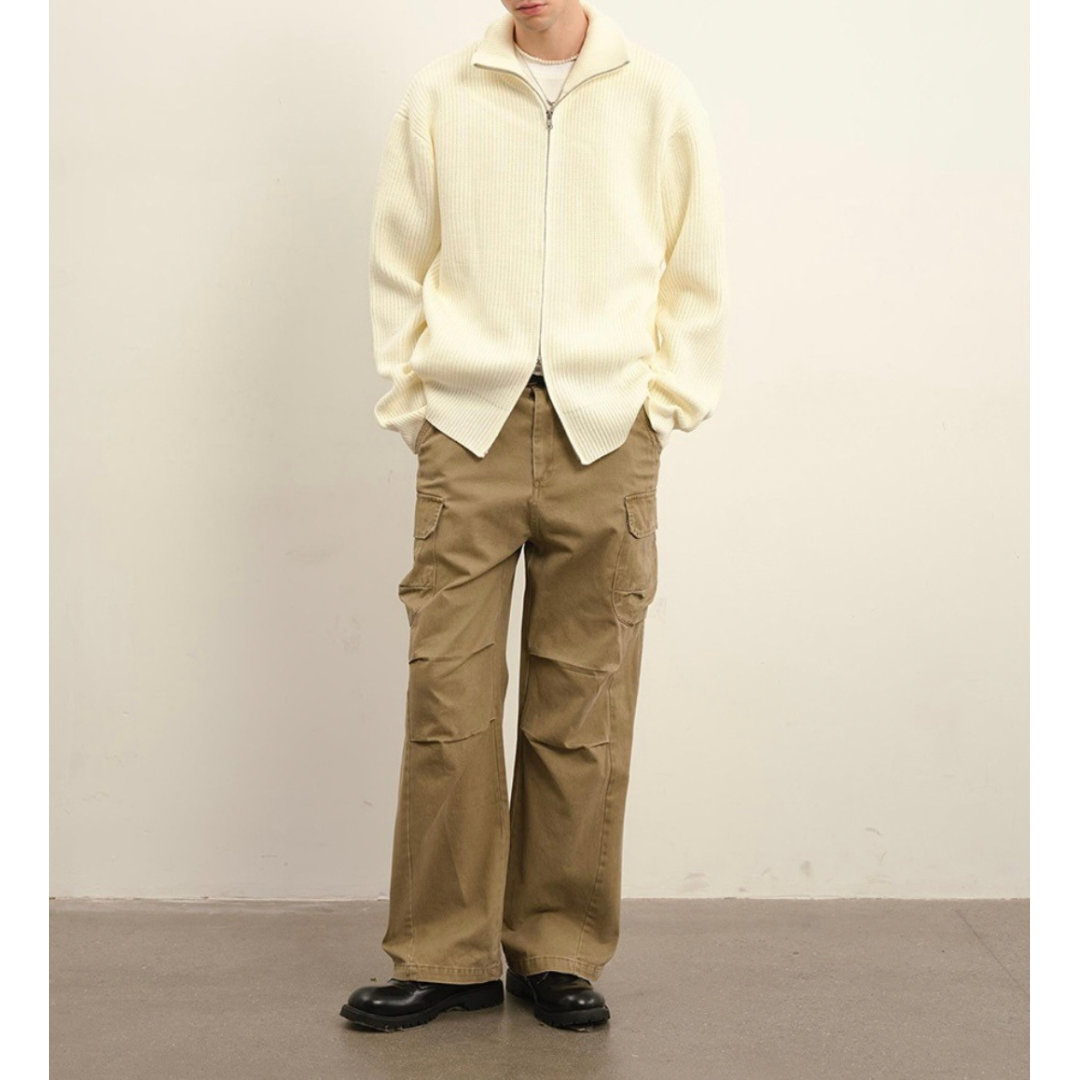 ドライバーズニット ジップアップ カーディガン　N930