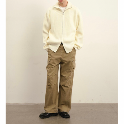 ドライバーズニット ジップアップ カーディガン　N930