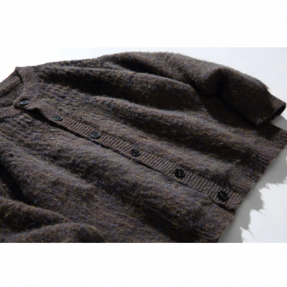 フェードジャガード　ストレッチニット　カーディガン　N883