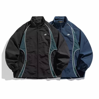 バイカラー　ナイロン　トラックジャケット　N1212