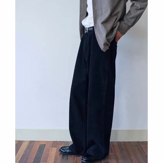 コットン ワイドストレートパンツ N751
