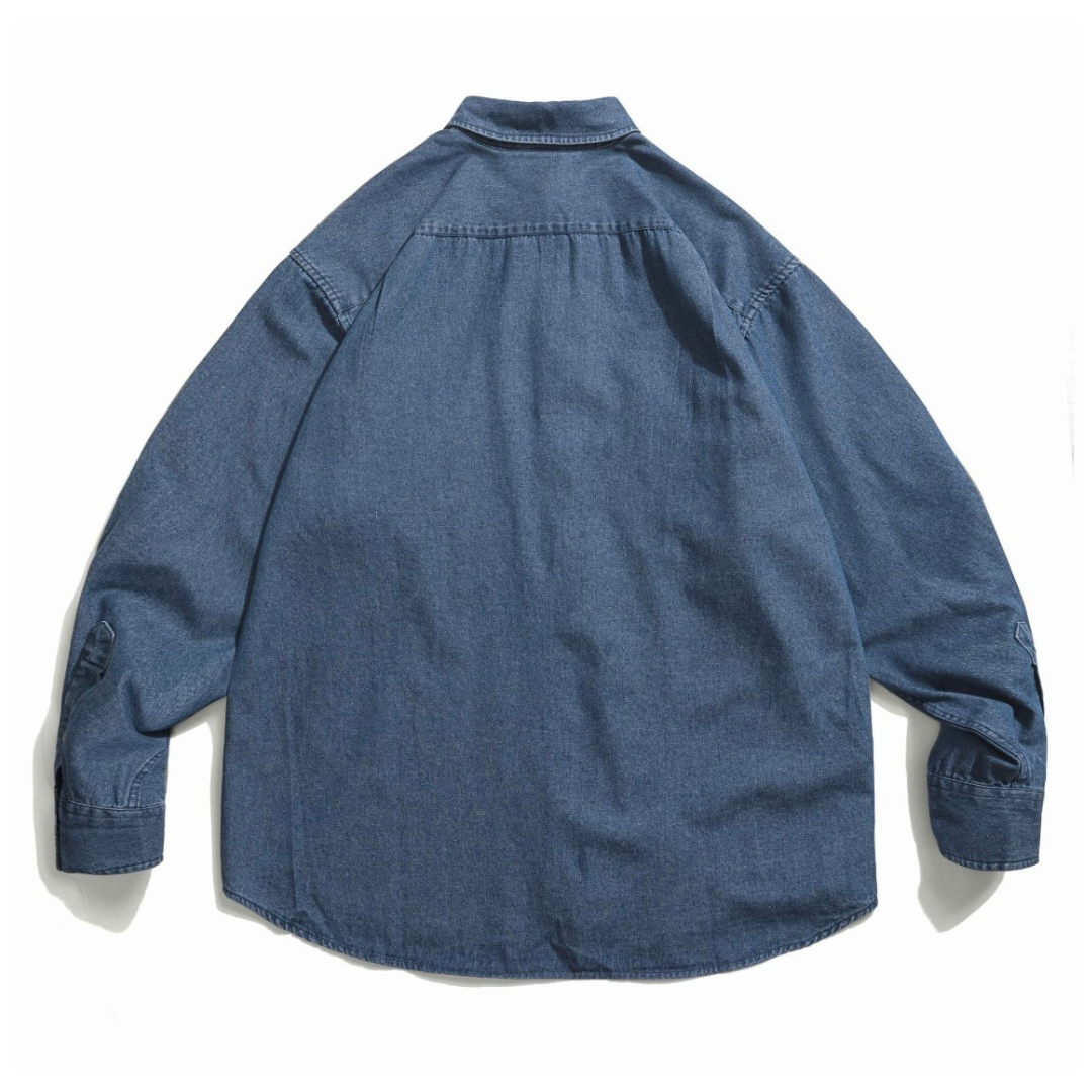 ウォッシュデニム　ワークシャツ　N989