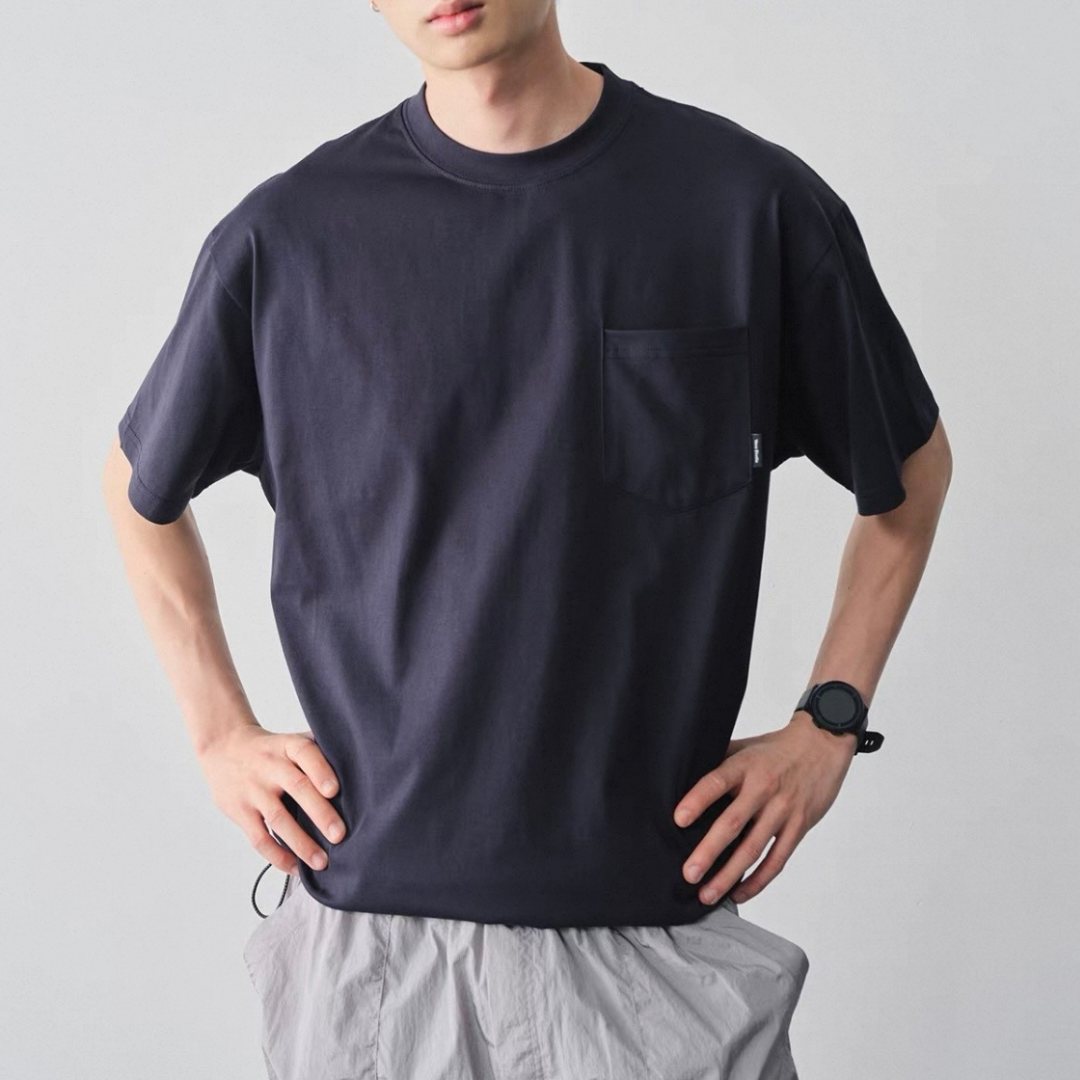 コットンポリ　ドロストヘム　　Tシャツ　N1573