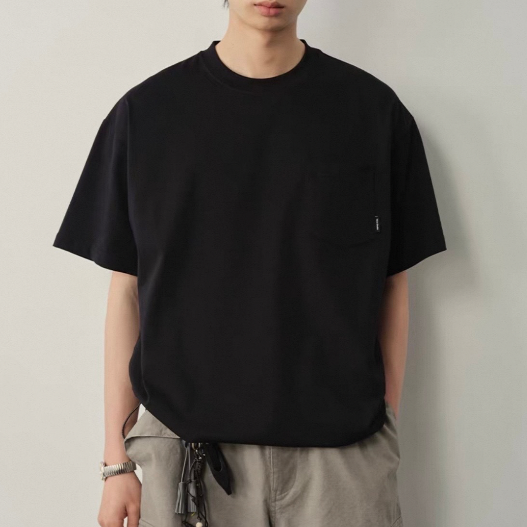 コットンポリ　ドロストヘム　　Tシャツ　N1573