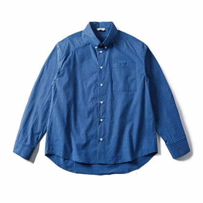ブロード　ギンガムチェック　ボタンダウンシャツ　N1226