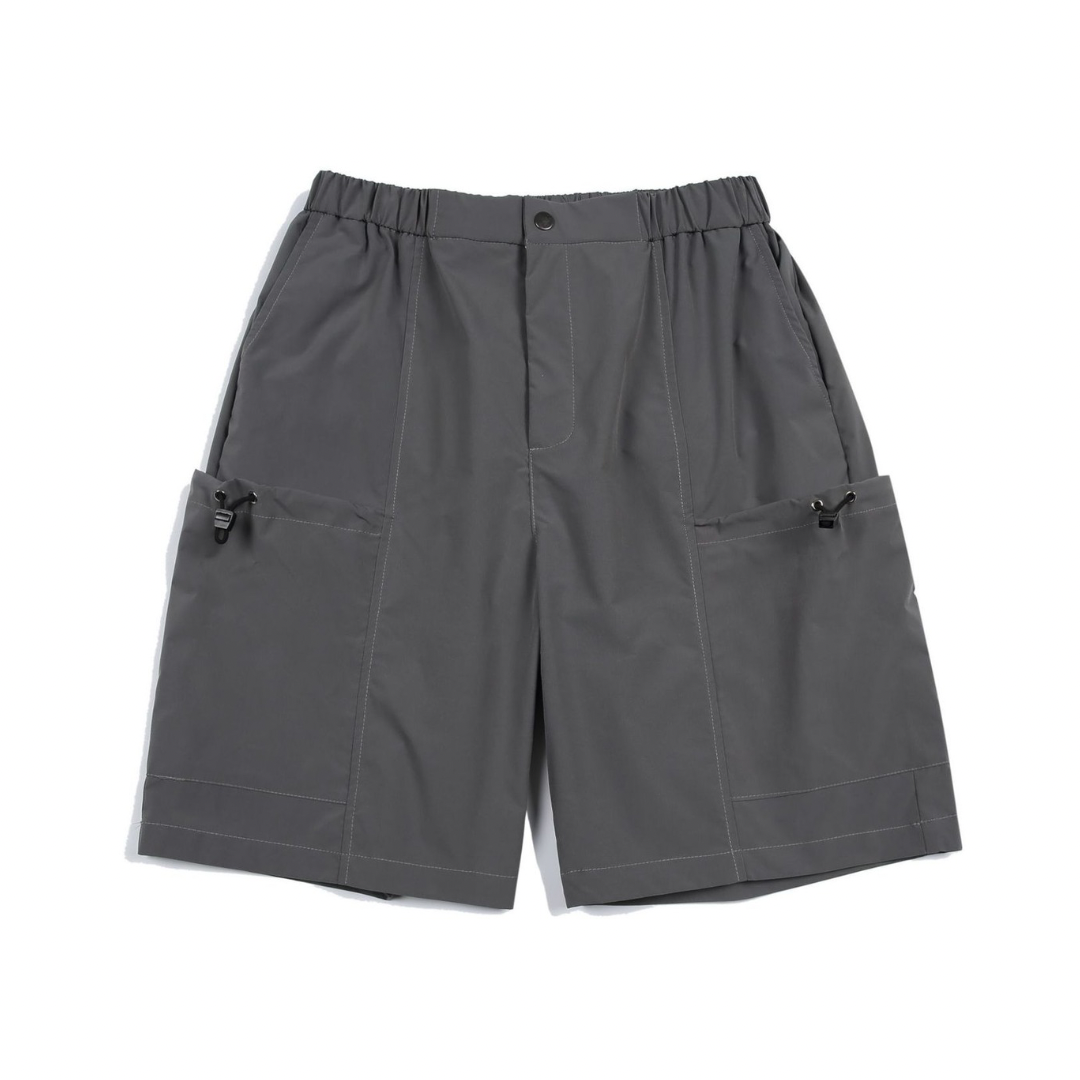 ポリエステル　サイドポケット　ショートパンツ（セットアップ可）　N399