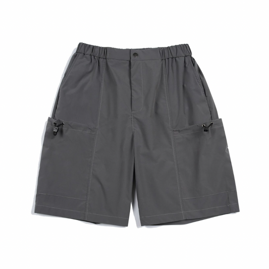 ポリエステル　サイドポケット　ショートパンツ（セットアップ可）　N399