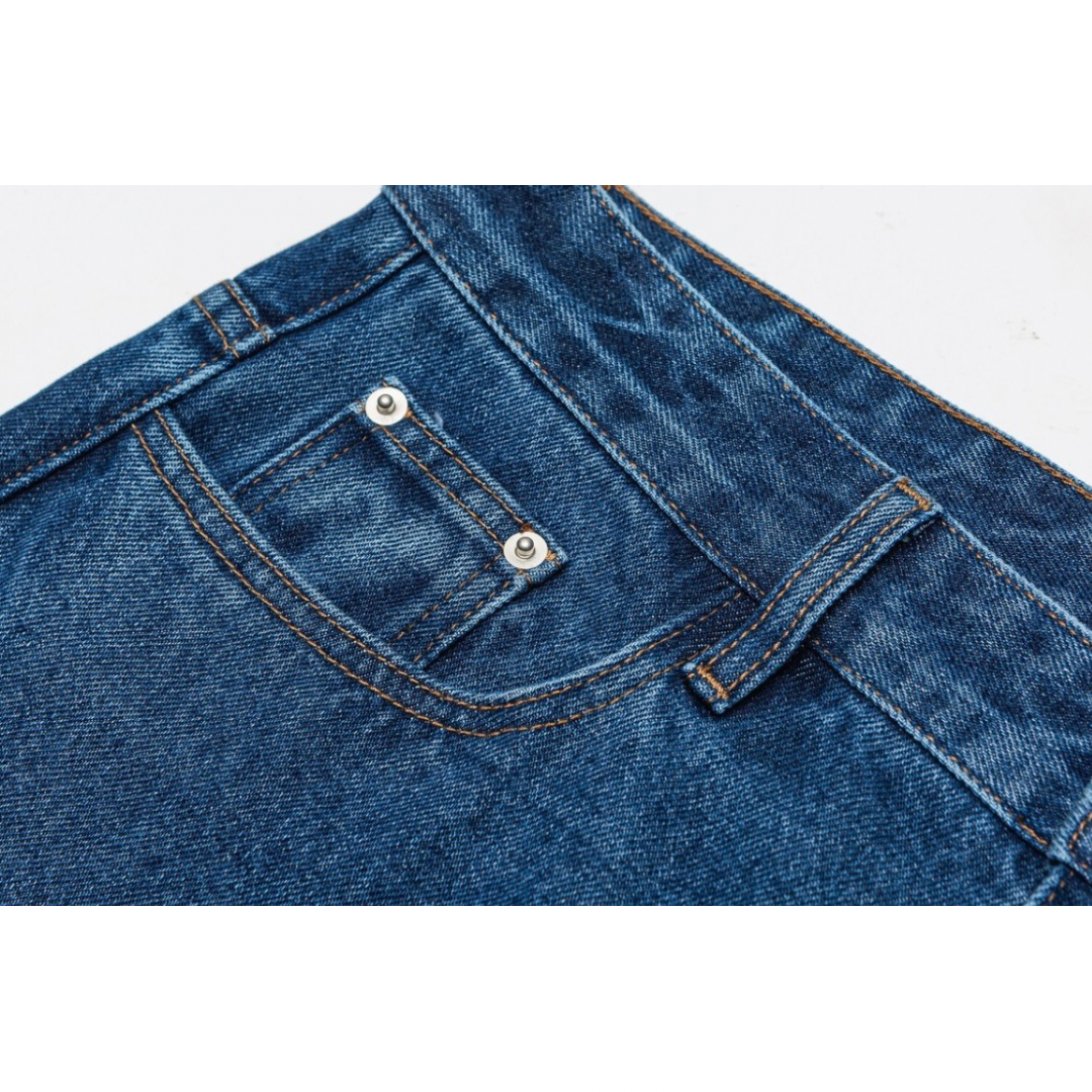 ブルーウォッシュ　デニム　スタンダートパンツ　N1055