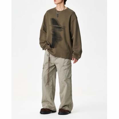 アウトフォーカス　長袖Tシャツ　　N1430