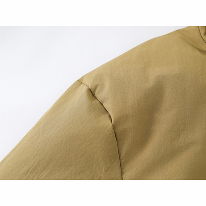 ホワイトダウン　変形パターン　フードジャケット　N915