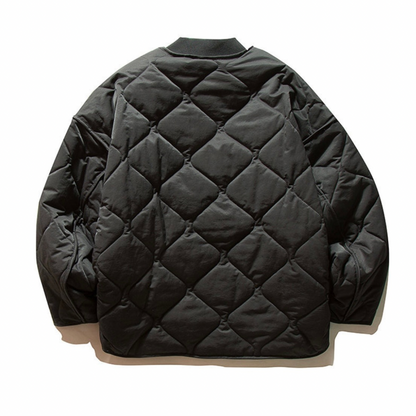 キルティング　リブカラージャケット　N905
