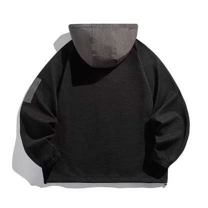 ストレッチ　コンビワッフル　長袖Tシャツ　N1218