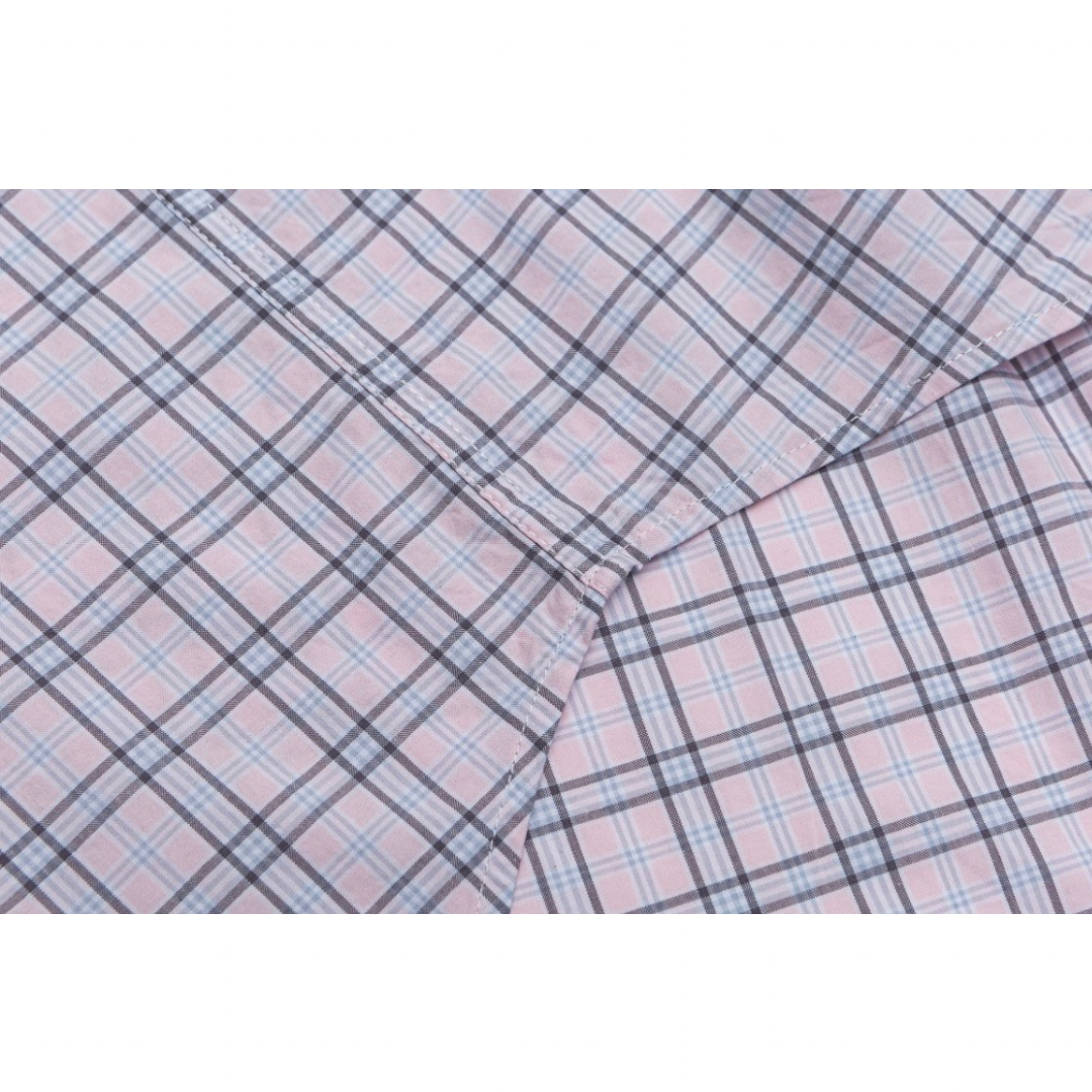 グラフチェック　ブロードシャツ　N1054