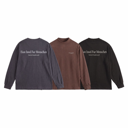 【Eion Insel】ストレッチ　ポリエステル　長袖Tシャツ　N1725