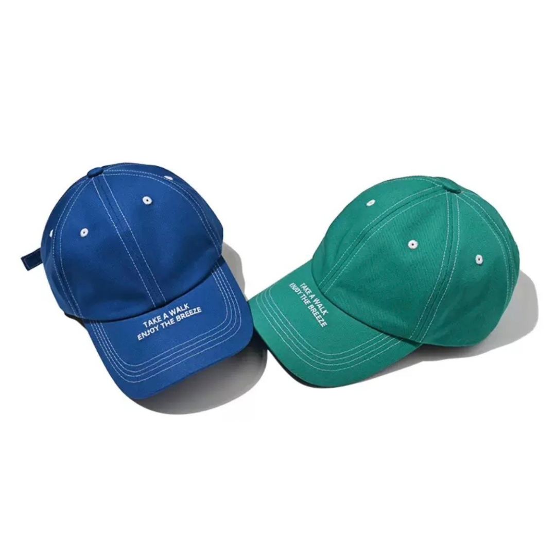 ブリム　ロゴプリント　キャップ　N1302